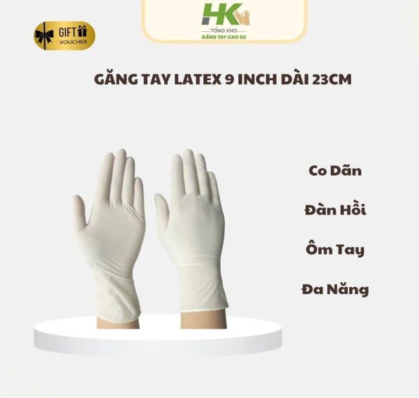 GĂNG TAY CAO SU LATEX 23cm