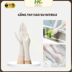 GĂNG TAY CAO SU NITRILE TRẮNG